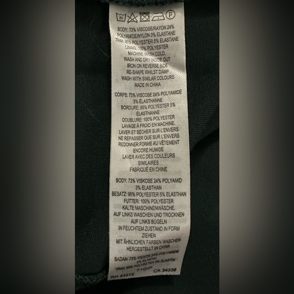 French Connection Sleeveless Lula Black V-Mesh Illusion Bodice Pencil Dress ZP1 - Picture 8 of 8